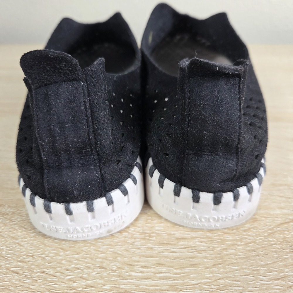 Ilse Jacobsen Tulip 139 Slip On Shoes Black Perforated Comfort Flats EU 38 US 7 - Picture 3 of 6